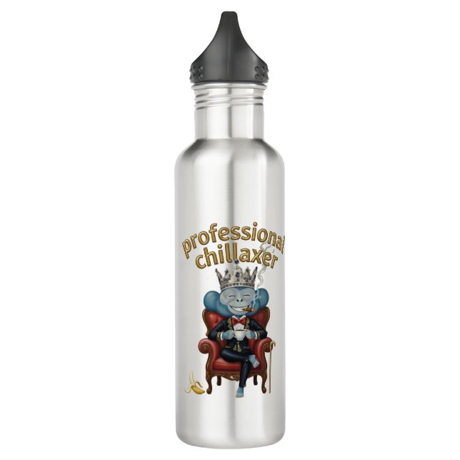 Customizable Professional chillaxer Monkey Edelstahlflasche (Links)
