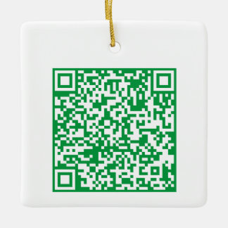 Customizable QR code Double Sided Two Code Keramikornament