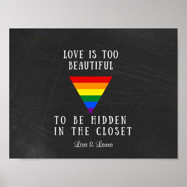 Customizable Rainbow Pride Poster (Vorne)
