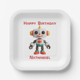 Customizable Robot Kids Pappteller