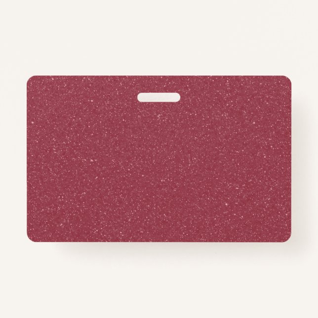 Customizable Rose Gold Glitter Badge Ausweis (Vorderseite)