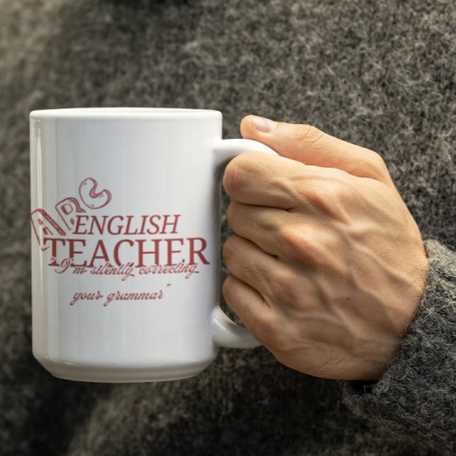 Customizable Sassy Mug for English Teachers Kaffeetasse (Von Creator hochgeladen)