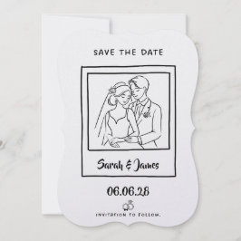 Customizable Save the Date  Bride groom
