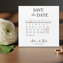 Customizable Save the Date, Magnetic Card  Magnetkarte