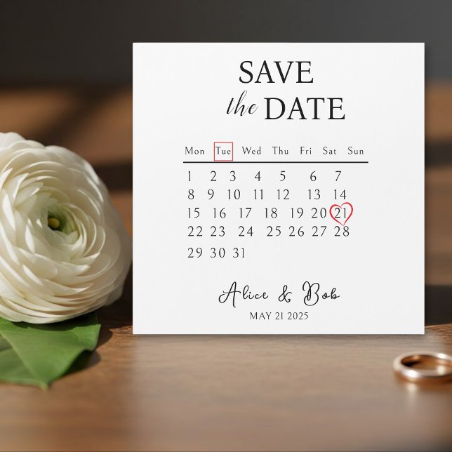 Customizable Save the Date, Magnetic Card  Magnetkarte (Von Creator hochgeladen)