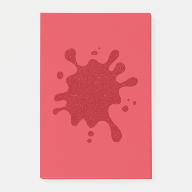 Customizable Splash Design Post-It Notes Klebezettel (Vorderseite)