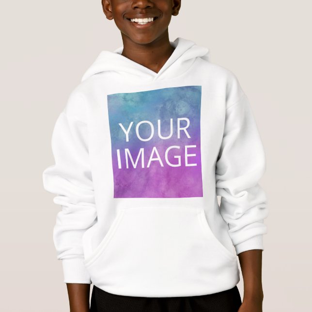 Customizable T-Shirt Template – Add Your Image Hoodie (Vorderseite)