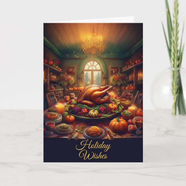 Customizable Thanksgiving  Karte (Vorderseite)