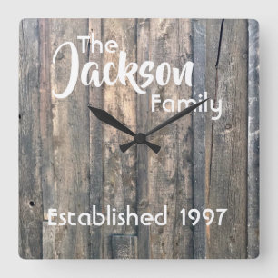 Customizable Wall Clock Quadratische Wanduhr
