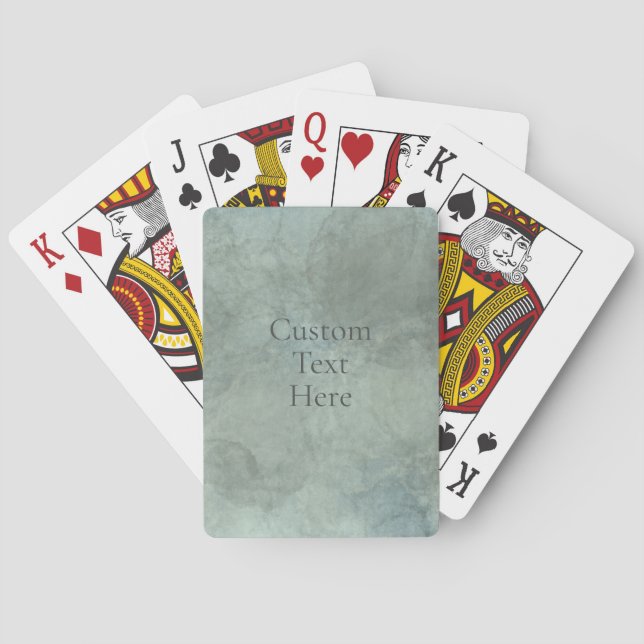 Customizable Watercolor Playing Cards Spielkarten (Rückseite)