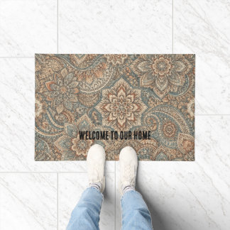 Customizable Welcome Door Mat with Unique Pattern Fußmatte