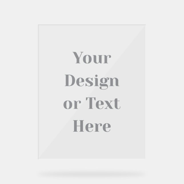 Customizable Your Design or Text Here Personalized Acrylschild (Vorderseite)
