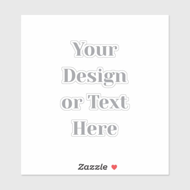 Customizable Your Design or Text Here Personalized Aufkleber (Blatt)