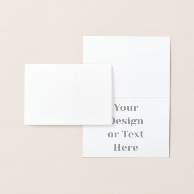 Customizable Your Design or Text Here Personalized Folienkarte (Anzeige)