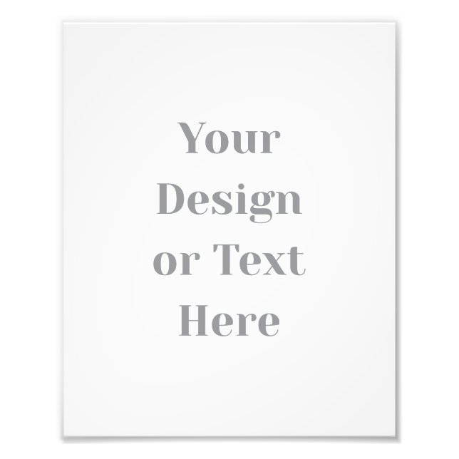 Customizable Your Design or Text Here Personalized Fotodruck (Vorne)