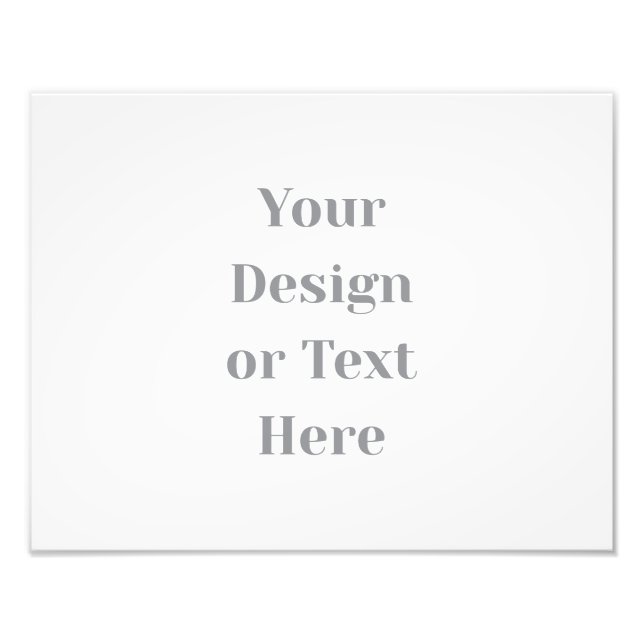 Customizable Your Design or Text Here Personalized Fotodruck (Vorne)