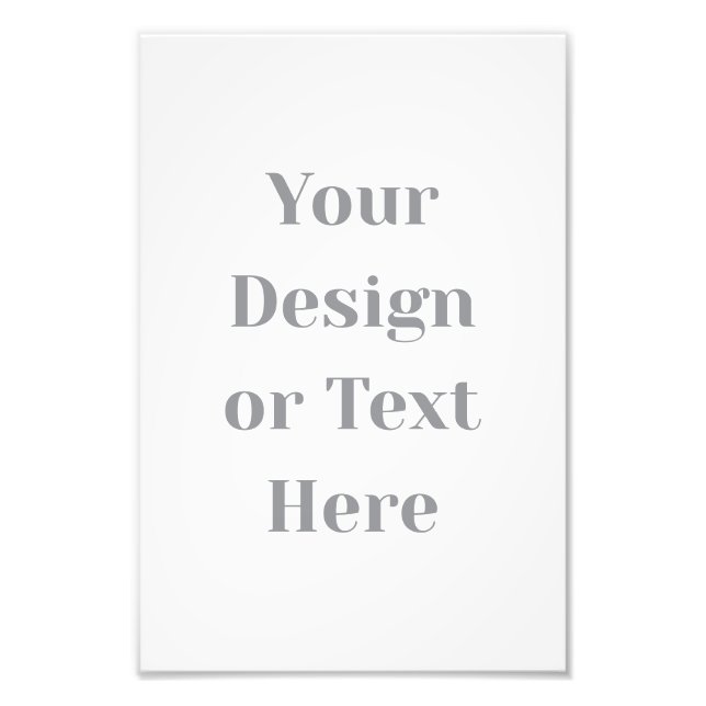 Customizable Your Design or Text Here Personalized Fotodruck (Vorne)