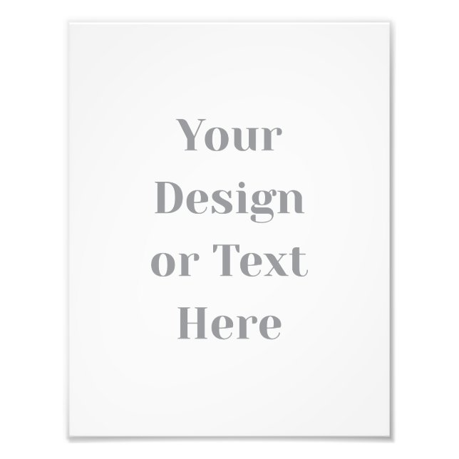 Customizable Your Design or Text Here Personalized Fotodruck (Vorne)