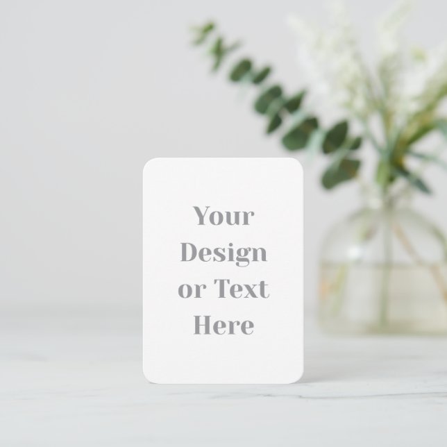 Customizable Your Design or Text Here Personalized Hinweiskarte (Stehend Vorderseite)