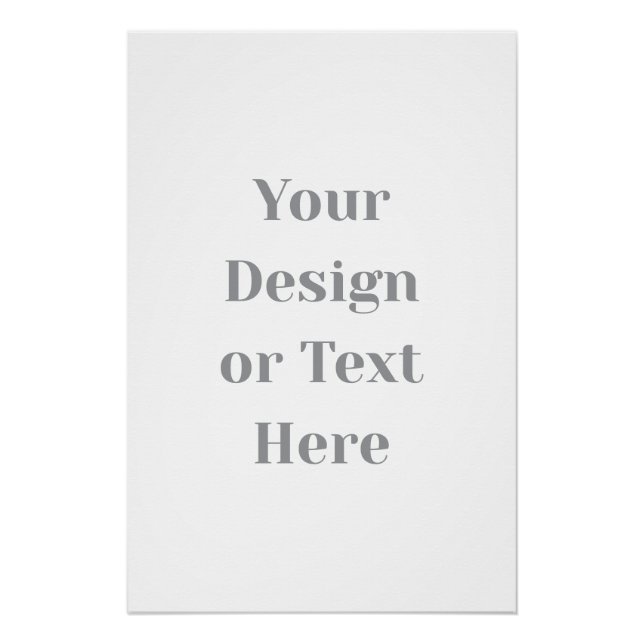 Customizable Your Design or Text Here Personalized Poster (Vorderseite)