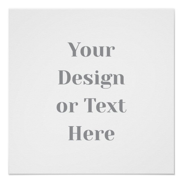 Customizable Your Design or Text Here Personalized Poster (Vorderseite)