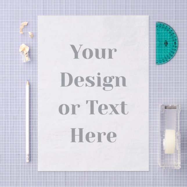 Customizable Your Design or Text Here Personalized Seidenpapier (Handwerk)
