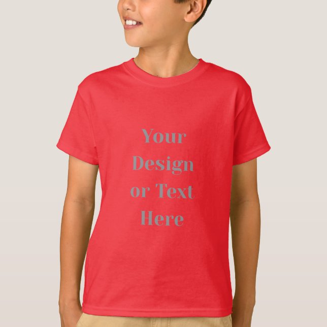 Customizable Your Design or Text Here Personalized T-Shirt (Vorderseite)