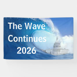 Customize Blue Wave Election 2026 Banner