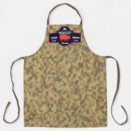 Customize Butcher Shop Orange Hog Brown Camo Schürze