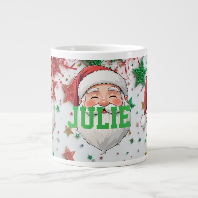 Customize Christmas mug gift  Jumbo-Tasse (Vorderseite)
