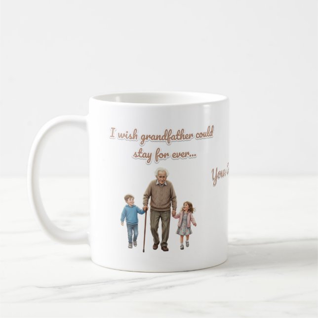Customize grandpa name kaffeetasse (Links)