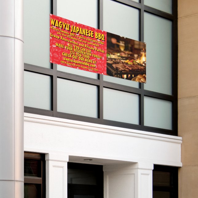 Customize Japanese Barbecue Promotional  Banner (Äußeres Gebäude)