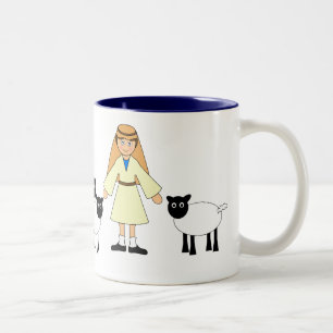 Customize Me - Kinderkrippe-Hirtenjunge Zweifarbige Tasse