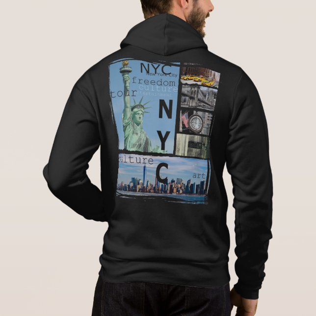 Customize New York City Liberty Statue Nyc Hoodie (Rückseite)