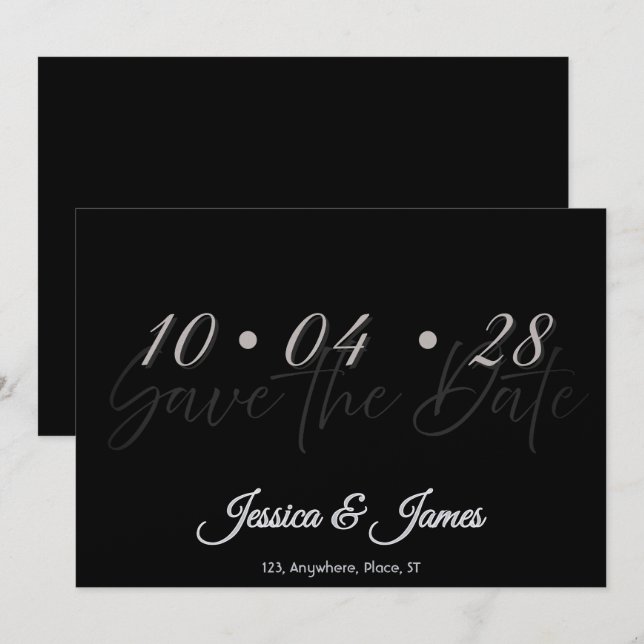 Customize  Personalized Save the Date (Vorne/Hinten)
