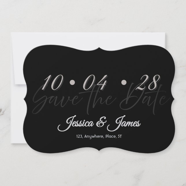 Customize  Personalized Save the Date (Vorderseite)
