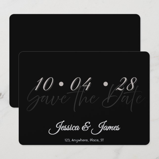 Customize  Personalized Save the Date (Vorne/Hinten)