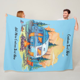 Customize Recreational Vehicle Camping Campfire Fleecedecke