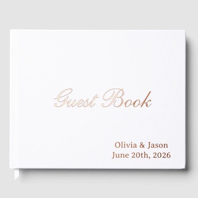 Customize Three Color  Gästebuch (Vorderseite)