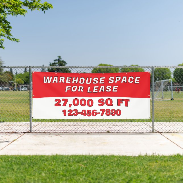 Customize Warehouse Space For Lease Business Banner (InSitu)