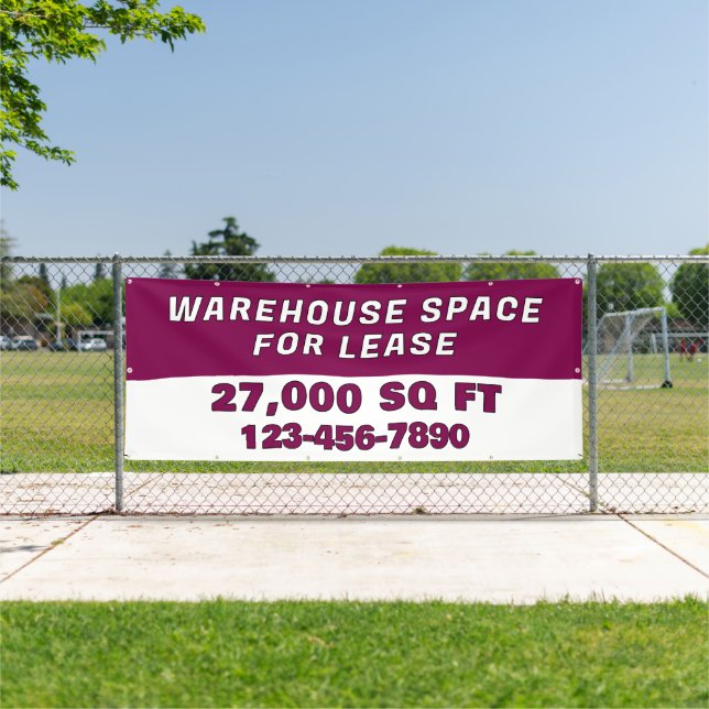 Customize Warehouse Space For Lease Business Banner (InSitu)