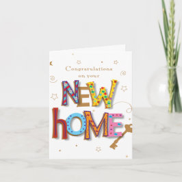 Customize Your New Home Card - Congratulations Karte