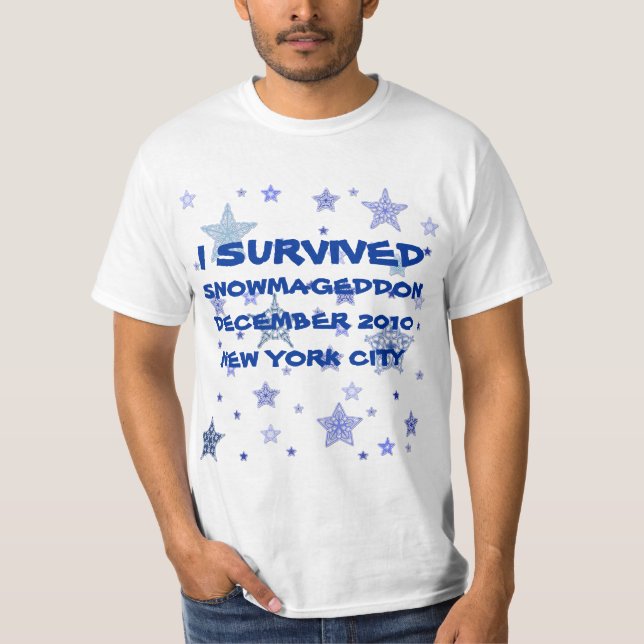 CUSTOMIZEABLE SNOWMAGEDDON T - SHIRT (Vorderseite)