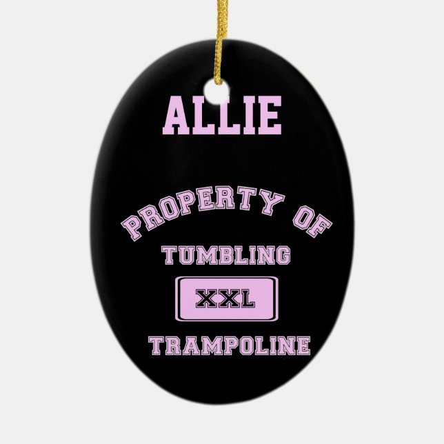 Customizeable stolpernde Trampoline Keramikornament (Vorne)