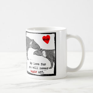 Customizeable Valentine-Tasse mit niedlichem Tasse