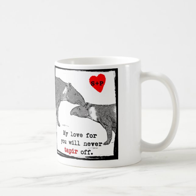 Customizeable Valentine-Tasse mit niedlichem Tasse (Rechts)