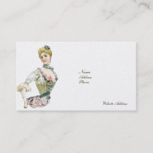 Customizeable viktorianische Mode-Geschäfts-Karten Visitenkarte