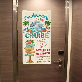 Customized Anniversary Cruise Door Banner