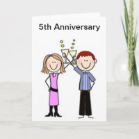 Customized Anniversary Stick Figures