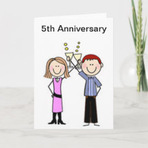Customized Anniversary Stick Figures
